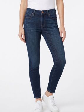 PAIGE | Verdugo Ankle Denim Jeans Dark Blue Wash Women’s Size 24 (00)